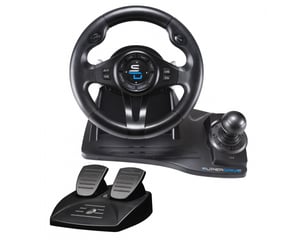 Subsonic SA5596-NG Gaming Controller Black USB Steering Wheel + Pedals for PC, PlayStation 4, Xbox One, Xbox Series X