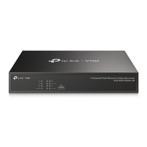 TP-Link VIGI NVR1004H-4P Network Video Recorder (NVR) Black