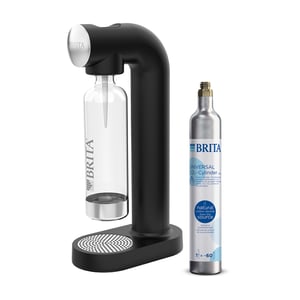 Brita SodaONE Plast, Rostfritt stål Svart