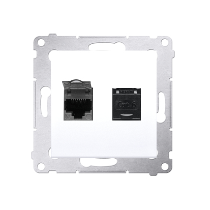 Kontakt-Simon D62.01/11 gniazdko elektryczne Biały