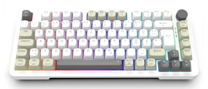 Inca IKG-455 klawiatura Gaming USB + RF Wireless + Bluetooth QWERTY Niemiecki Biały