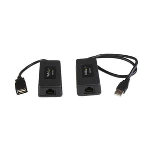 StarTech USB110EXT2 nätverksförlängare – nätverkssändare och -mottagare, svart