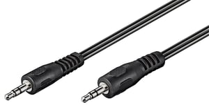 Goobay 50449 kabel audio 2,5 m 3.5mm Czarny