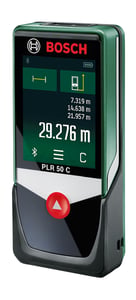 Bosch PLR 50 C Laser Distance Measurer, Black, Green, 50 m