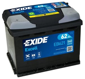 Exide EB621 akumulator samochodowy Ołowiany (VRLA) 62 Ah 12 V 540 A Samochód