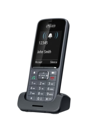 Auerswald COMfortel M-720 Telefon w systemie DECT Nazwa i identyfikacja dzwoniącego Szary