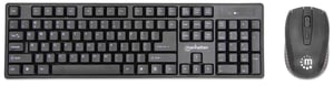 Manhattan 179492 Keyboard with Included Mouse, Office RF Wireless, German, Black