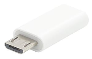 ProXtend USBMICROBA-USBCW Adapter für USB-Micro-B- und USB-C-Kabel, weiß