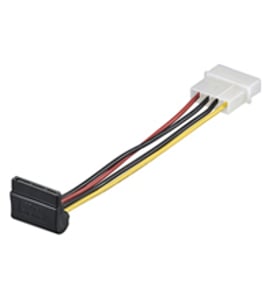 Goobay CAK SATA 4P/S-ATA Power Adapter R/A 0.13 m