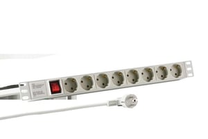EFB Elektronik EK631DE.2GR rozgałęziacz 2 m 8 x gniazdo sieciowe Wewnętrzna Szary