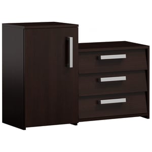 Topeshop PARIS WENGE CABINET Closed Shoe Organizer