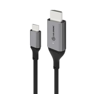 ALOGIC ULCHD01-SGR 1 m HDMI Type A (Standard) to USB Type-C Cable Adapter, Black, Gray