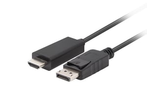 Lanberg CA-DPHD-11CC-0018-BK DisplayPort-till-HDMI-adapter, svart