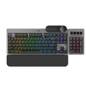 Mountain Everest Max klawiatura Gaming USB QWERTZ Niemiecki Szary