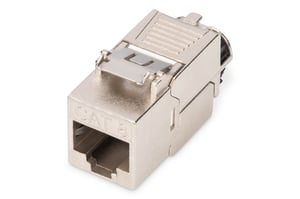 Digitus CAT 8.1 Keystone-modul, skärmad, verktygsfri monteringsanslutning