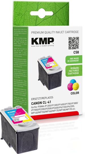 KMP C58 nabój z tuszem 1 szt. Cyjan, Purpurowy, Żółty