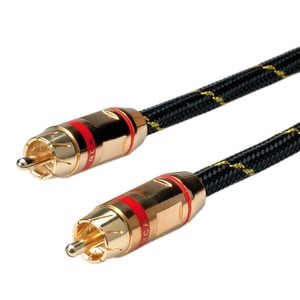 ROLINE 11.09.4231 adapter kablowy 2,5 m RCA Czarny, Złoto, Czerwony