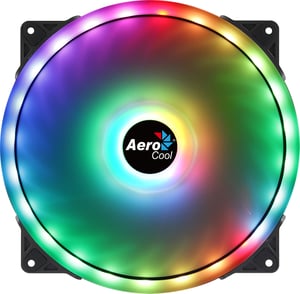 Aerocool Duo 20 PC-Gehäuse, 20-cm-Lüfter, schwarz