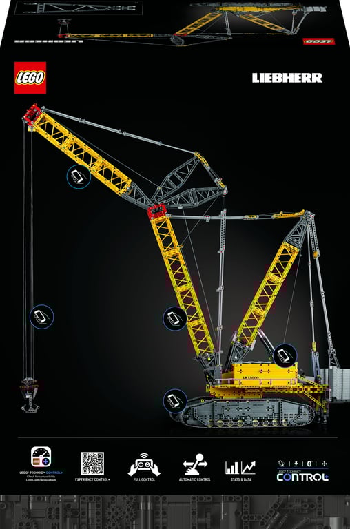 фото Блоковий конструктор LEGO Technic Гусеничний підйомний кран Liebherr LR 13000 (42146)