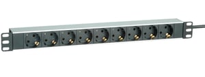 ROLINE 19.07.1620 PDU Power Distribution Unit, 9 x Power Outlets, Black, White