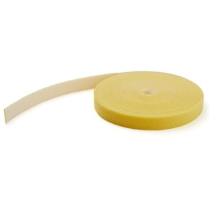 StarTech HKLP50YW Velcro Cable Tie, Nylon, Yellow, 1 pc.