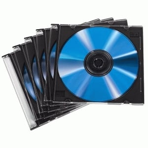Hama CD Slim Jewel Case, förpackning med 50 st. 1 skiva, genomskinlig