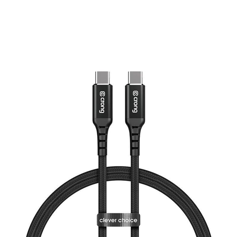 Crong Armor Link kabel USB 1,5 m USB C Czarny