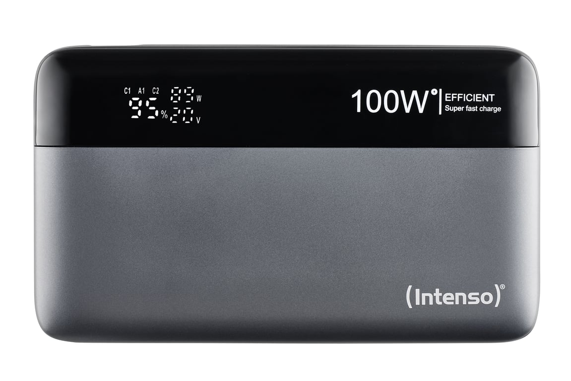 фото Зовнішній акумулятор (павербанк) Intenso HE20000 20000mAh Gray/Black (7350050)