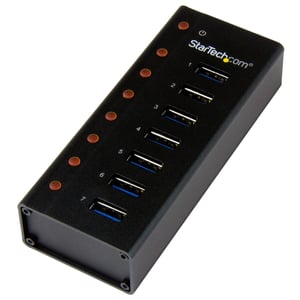 StarTech ST7300U3M USB 3.2 Gen 1 (3.1 Gen 1) Type-B-hubbar och koncentratorer, 5000 Mbit/s, svart