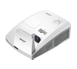 Vivitek DW771USTI Datenprojektor – Ultra-Kurzdistanzprojektor mit 3500 ANSI-Lumen, DLP, WXGA (1280x800), weiß