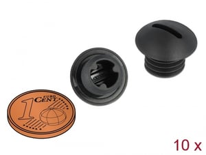 DeLOCK M10 x 1.5 Black Sealing Plug, 10 pieces