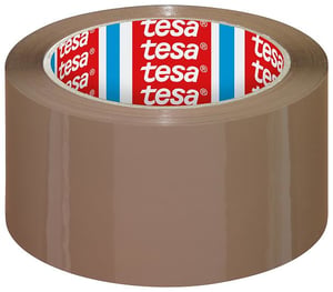 TESA 04195-00001-04 silver adhesive tape Suitable for indoor use Polypropylene (PP) Brown