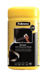 Fellowes 99703 LCD/TFT/Plasma Cleaning Kit—Wet Cleaning Wipes