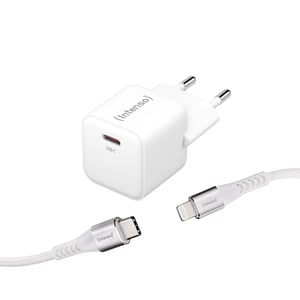 Intenso 7803052 Ladegerät für mobile Geräte, universell, weiß, Wechselstrom, Schnellladung, für den Innenbereich