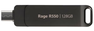 Patriot Memory Rage R550 pamięć USB 128 GB USB Type-A / USB Type-C 3.2 Gen 1 (3.1 Gen 1) Czarny