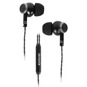 Aiwa ESTM-100BK Kopfhörer/Headset, kabelgebunden, In-Ear, schwarz