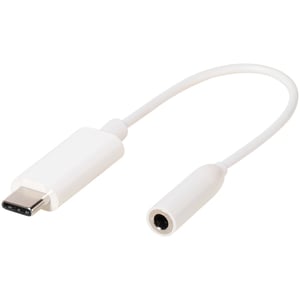 Vivanco CC UC A 1 ljudkabel 0,1 m 3,5 mm USB Vit