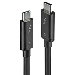 Lindy 41558 Thunderbolt Cable, 0.8 m, Black