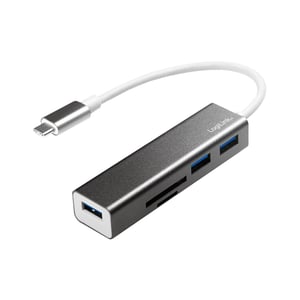 LogiLink UA0305 Wired USB 3.2 Gen 1 (3.1 Gen 1) Type-C Aluminum Docking Station