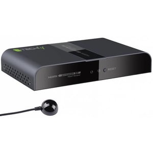 Techly IDATA EXTPL-380PR AV Extender for Receiver, Black