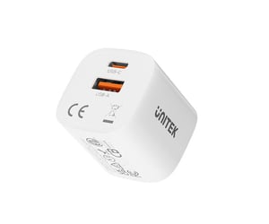 UNITEK P1125AWH01-EU ładowarka do urządzeń przenośnych Uniwersalne Biały USB Szybkie ładowanie Wewnętrzna