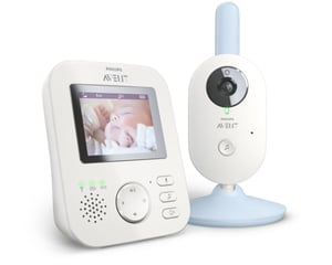 Philips AVENT Babyphone SCD835/26 Babyüberwachungssystem 300 m FHSS Blau, Weiß