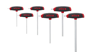 Wiha 45620 Allen wrench, 6-piece Allen wrench set with handle.