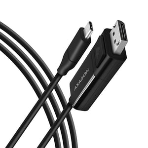 Axagon RVC-DPC Cable Adapter, 1.8 m, USB Type-C to DisplayPort, Black