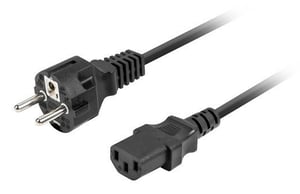 Lanberg CA-C13C-14CC-0018-BK strömkabel Svart 1,8 m C13-kontakt CEE7/7