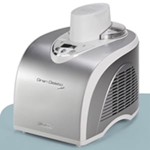 Ariete 693 Eismaschine mit Kompressor, 1 l, 135 W, Edelstahl