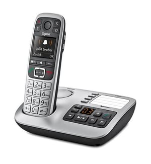 Gigaset E560A Telefon DECT-Telefon Name und Identifizierung des Anrufers Schwarz, Silber