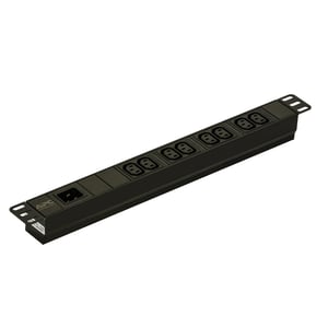 APC EPDU1016B Stromverteilereinheit (PDU) mit 8 Netzanschlüssen, 1U, schwarz