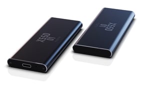 CoreParts CPSSD-USBC-256GB Externe SSD-Festplatte mit USB-Anschluss Typ C 3.2 Gen 1 (3.1 Gen 1) Grau