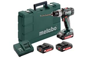 Metabo BS 18 L Set 1800 RPM Zamek centralny 1,6 kg Czarny, Zielony, Srebrny
